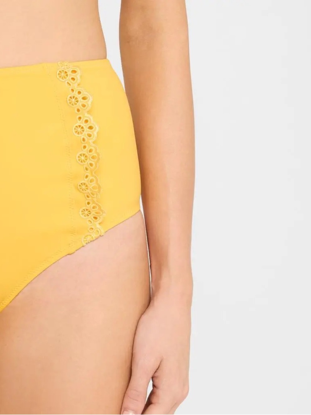 Ulla Johnson Lunaire High Waisted Bikini Bottom (Canary) - Picture 4 of 4